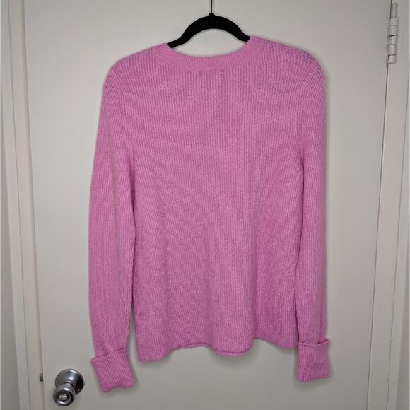 Halogen (Nordstrom) Cuffed Sleeve Sweater in Crayon Pink - Size M - NWT - Picture 3 of 7